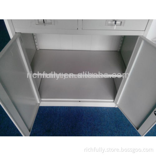 Metal cabinet shelf support for files, metal cabinet shelf brackets